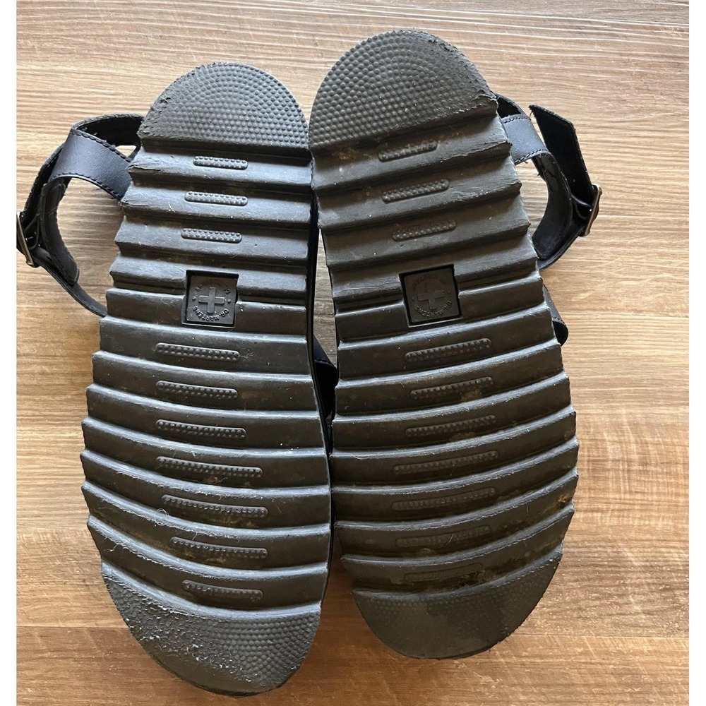 Dr. Martens Blaire Shoes Womens Size 10 Sandals Black Leather Gladiator Platform - Picture 4 of 6